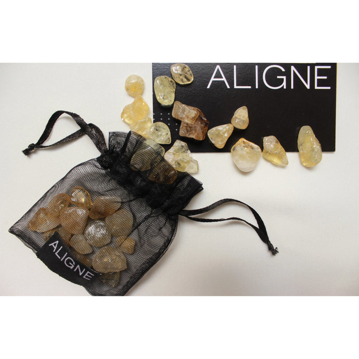 Citrine Crystal Image in black pouch